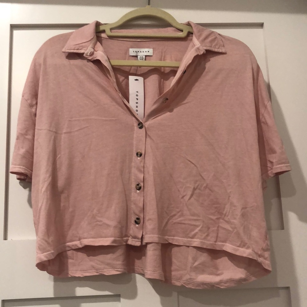 TopShop cropped shirt